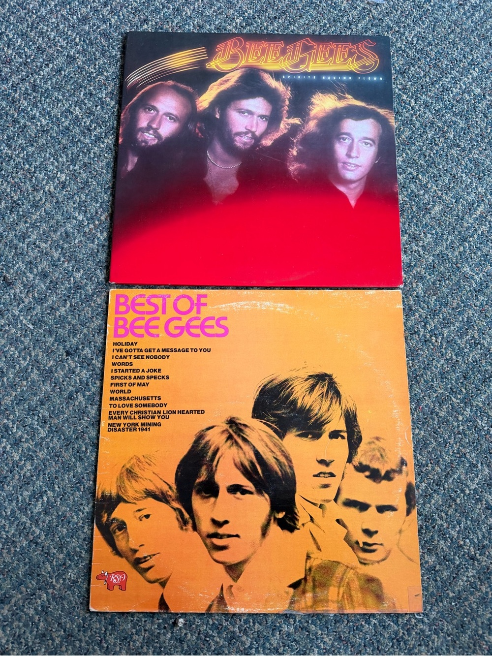 Bee Gees Vintage Vinyl Records